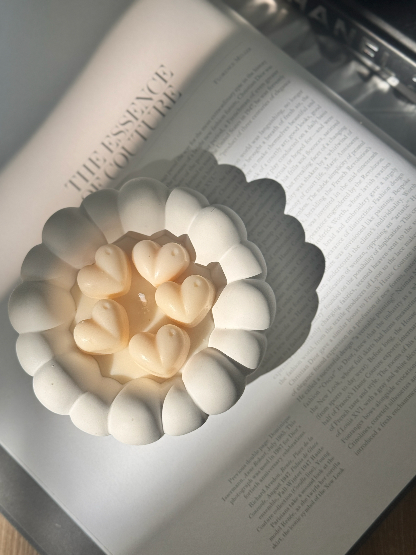 Cloud Heart Kerze - Wolkenzarter Kerzenschein