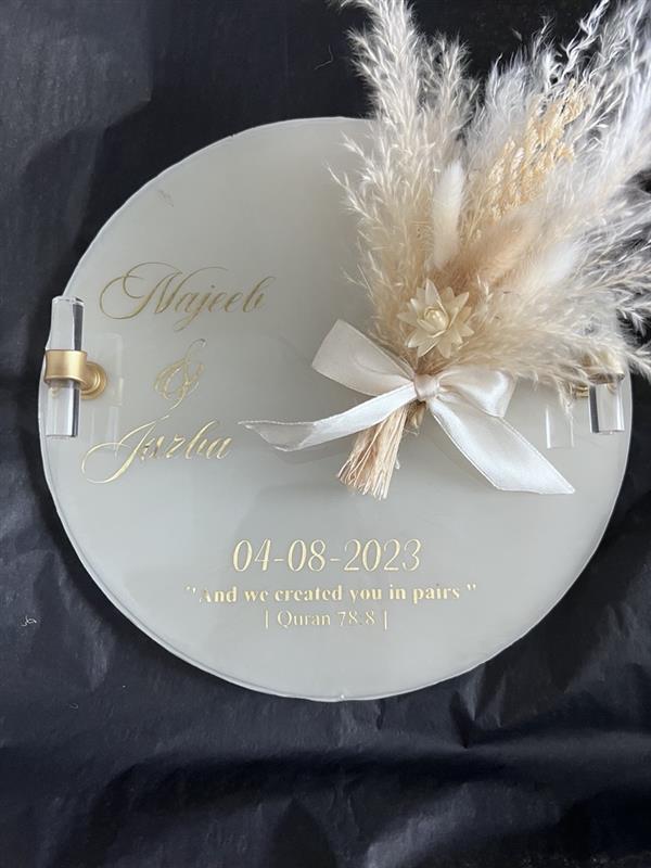 Personalisiertes Hochzeitstablett – Einzigartige Erinnerung an euren besonderen Tag