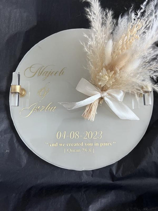 Personalisiertes Hochzeitstablett – Einzigartige Erinnerung an euren besonderen Tag